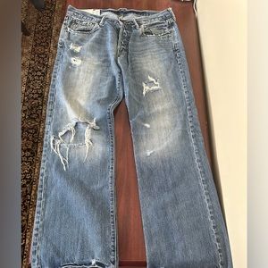 Mens Abercrombie & Fitch Low Rise Bootcut Jeans